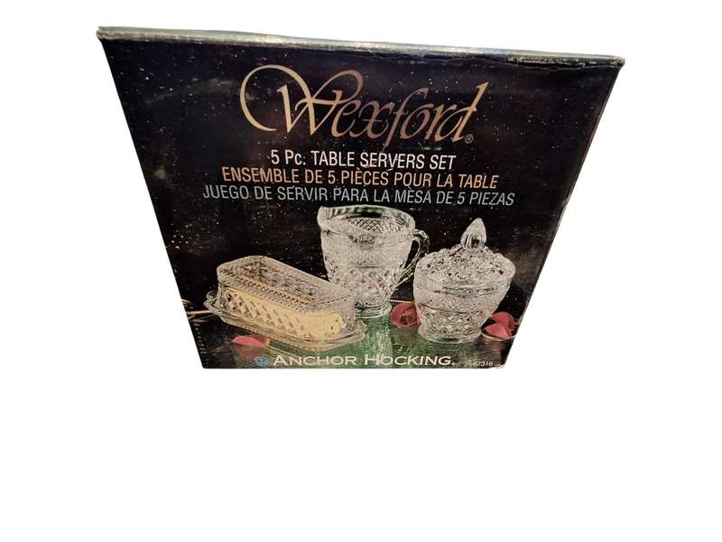 Wexford 5 piece table server set, never used, in original packaging