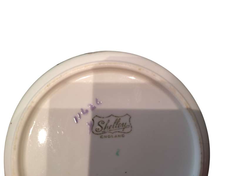 Rare 1920s Shelley Art Deco Foxgloves pattern sugar bowl