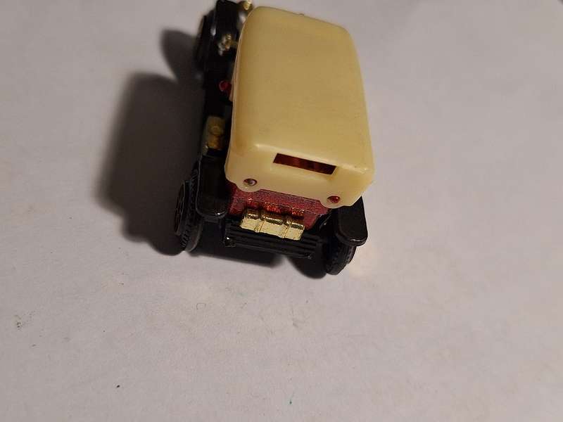 Model of vintage car made in Hong Kong