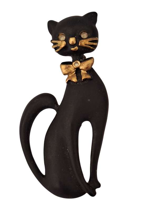 Vintage Siamese Cat Brooch