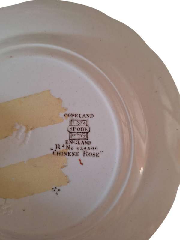 Copeland spode plate, chinese rose