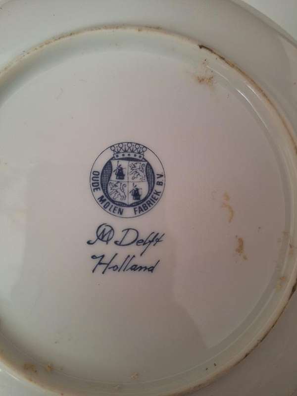 Oude Molen Delft Holland plate