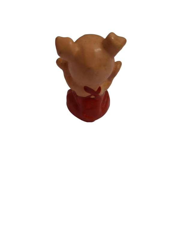 Vintage miniature hard plastic pig figure, circa 1970