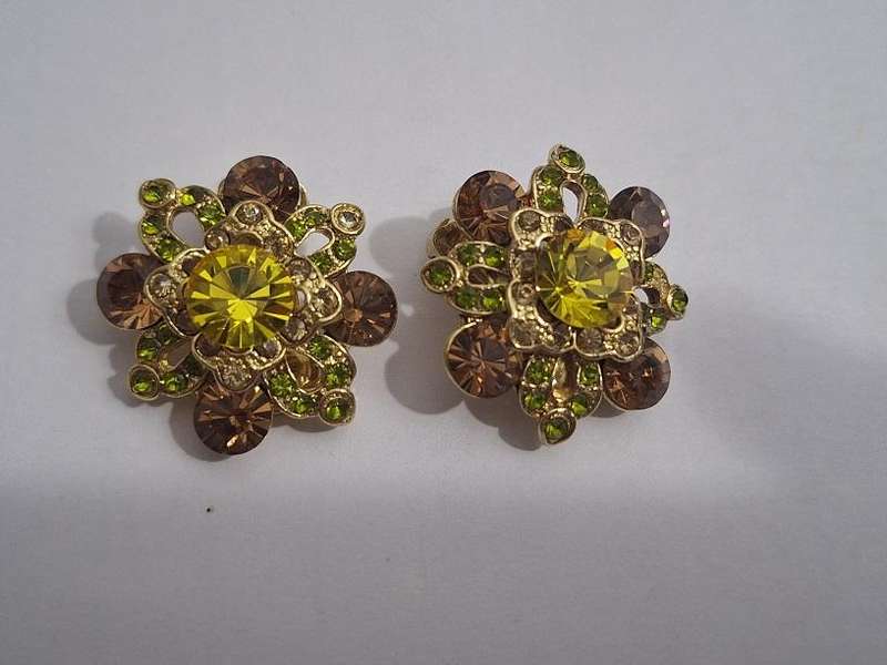 Stunning clip on earrings