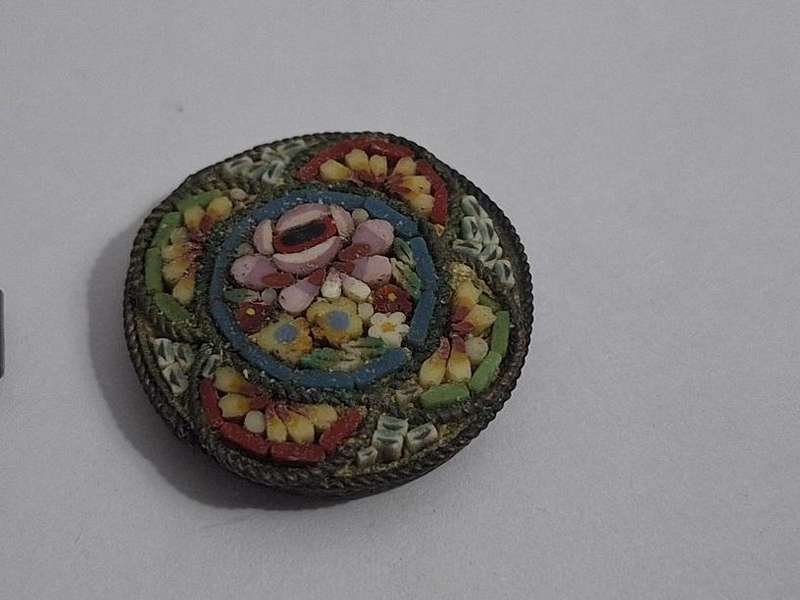 Antique Micro mosiac unmounted pieces, great fpr brooches