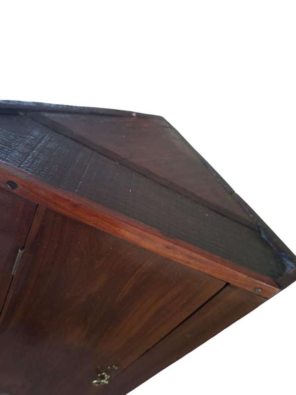 Antique (100+ years) corner bathroom cabinet, for collection or you own logistics