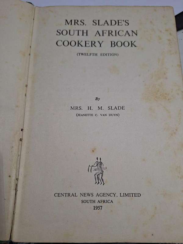 Mrs Slades South African cookery book 12th edition