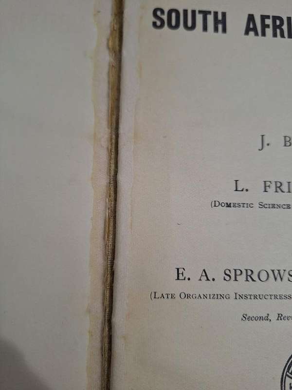 A Domestic science book for SA schools 1941