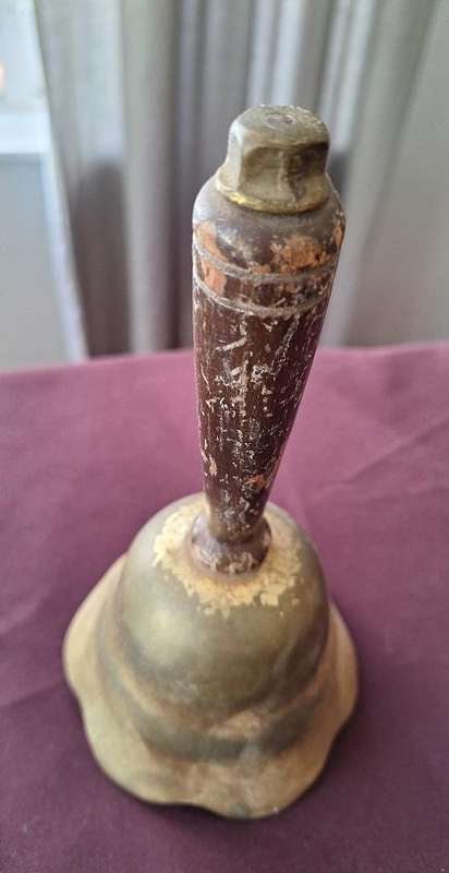 Vintage brass school bell