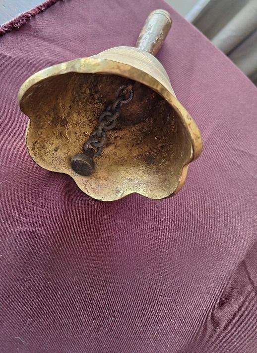 Vintage brass school bell