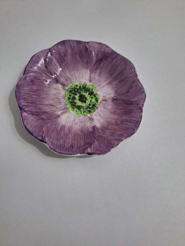 Vintage hand painted delphin butter pat