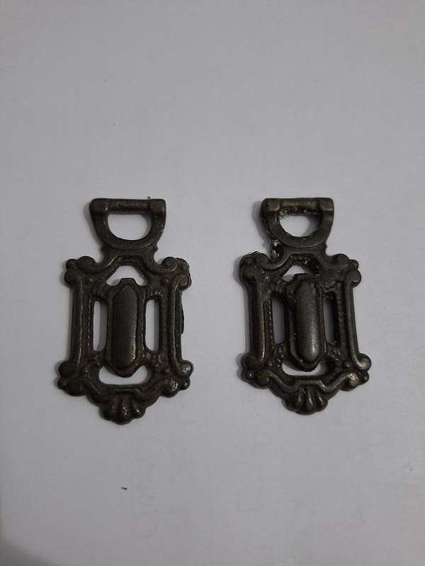 2 x Antique drawer handles