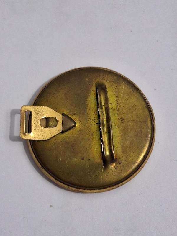Vintage belt buckle, one side only