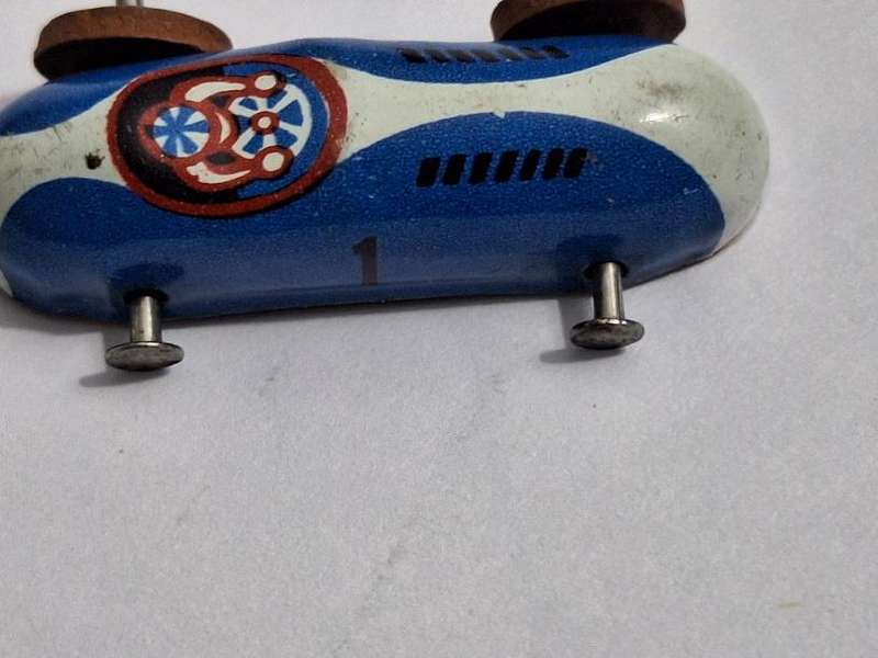 Vintage miniature tin racing car, 3.5cm