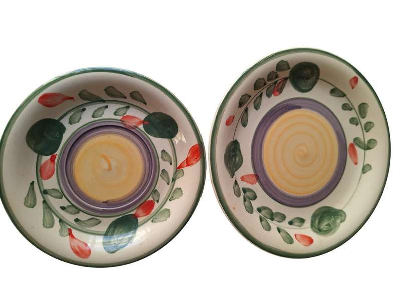 Sideplate and saucer, use as wall plates or replace broken ones