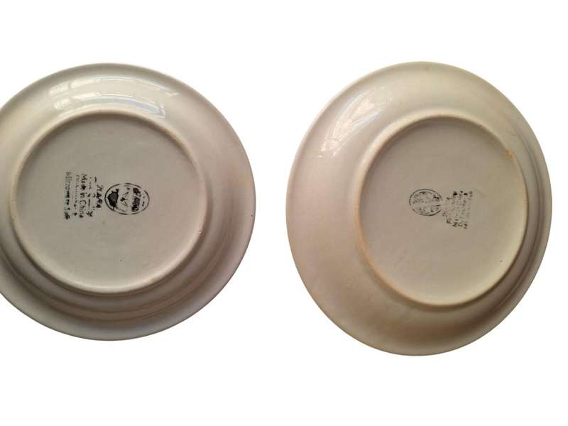 Sideplate and saucer, use as wall plates or replace broken ones
