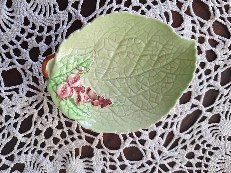 Carltonware green foxglove trinket/sweet dish