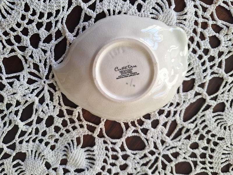 Carltonware green foxglove trinket/sweet dish