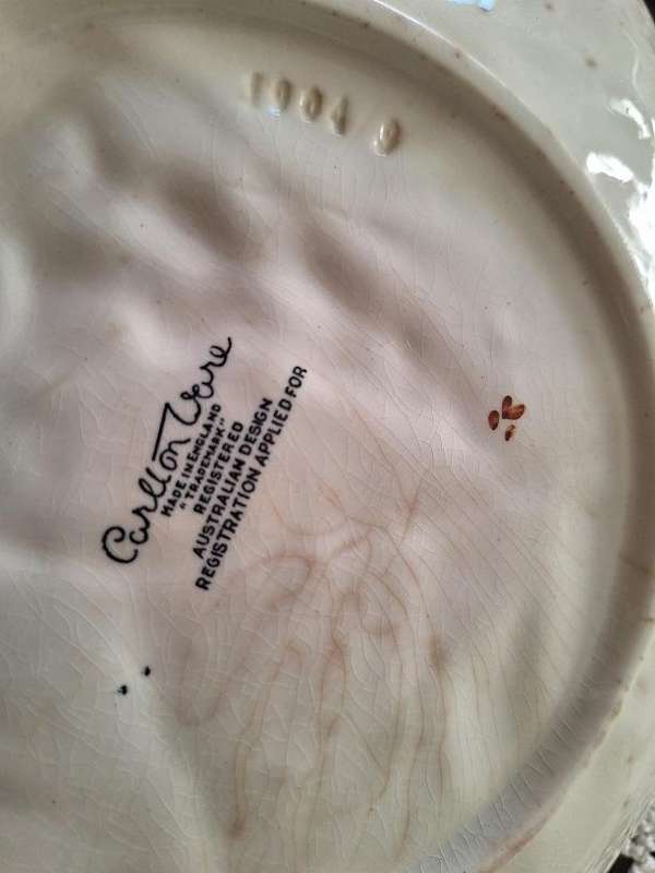 Vintage Carlton Ware dish, foxglove pattern