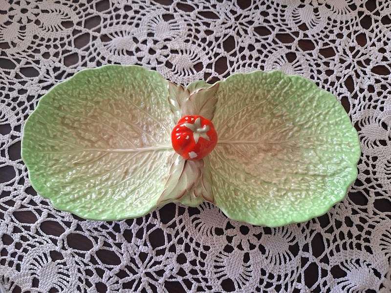 Vintage Crown Devon 2 section serving dish