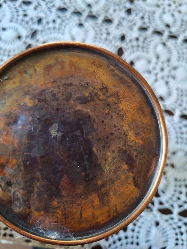 Copper jug with brass handle stunning