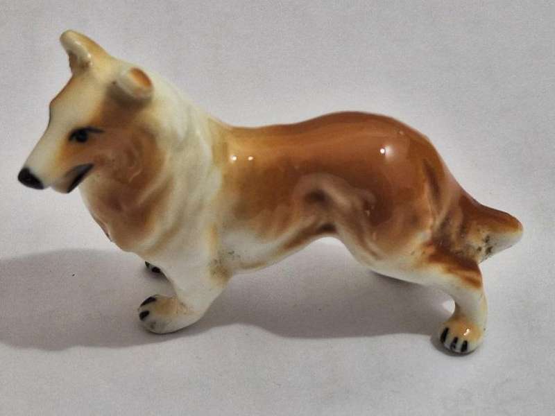 Lovely miniature collie dog ornament