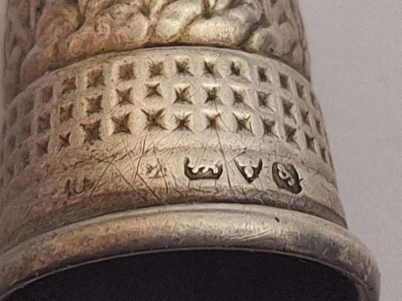Vintahe Hallmarked silver thimble and some collectable ones