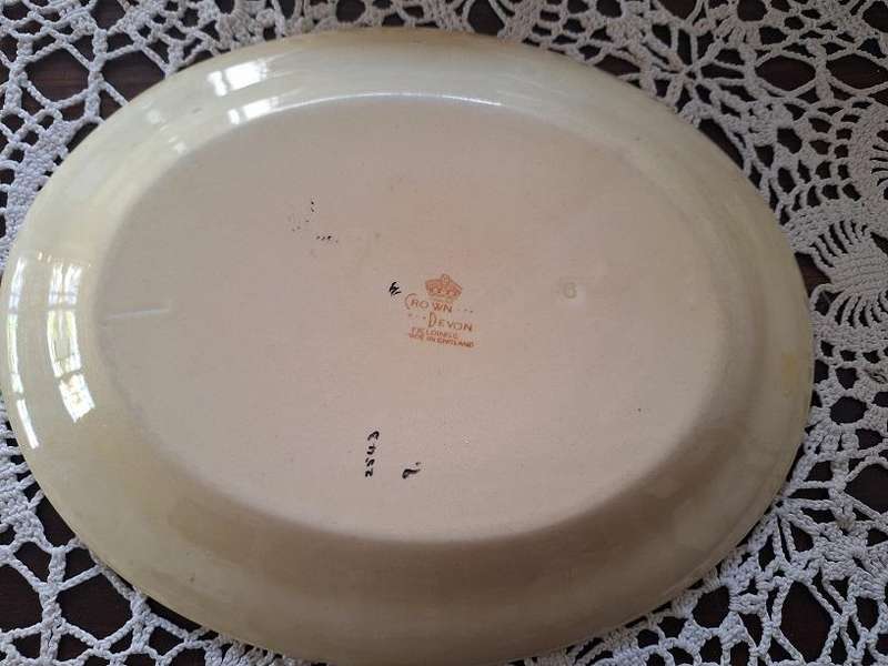 1930's Art Deco, Crown Devon fieldings meat platter