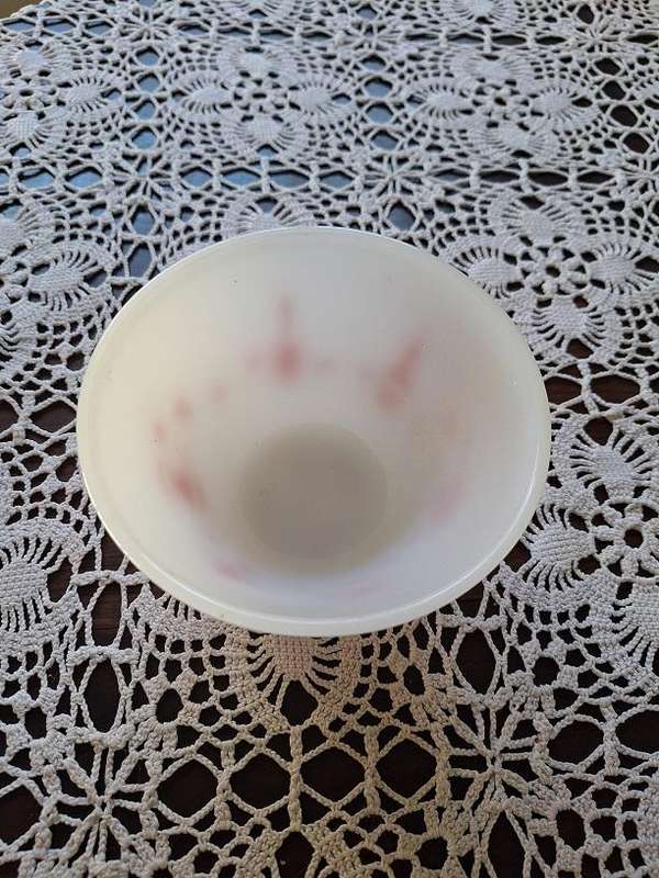 Small vintage milk glass bowl