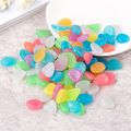200 Pieces Garden Pebbles Glow Stones - 2 Packs of 100 Pieces
