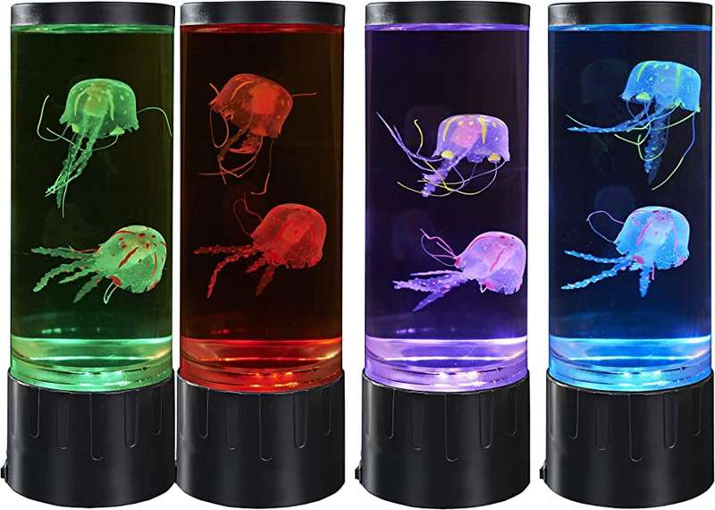 Jellyfish Design LED Desk Lamp - Adjustable Colors