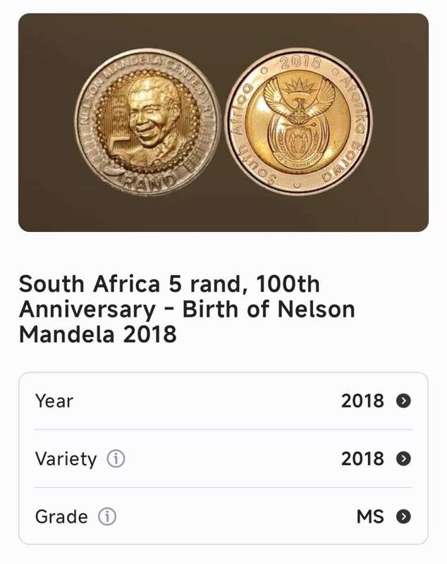 South Africa 5 rand, 100th Anniversary - Birth of Nelson Mandela 2018