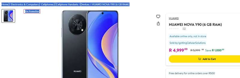 Huawei Nova Y90