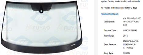 VW PASSAT windscreen