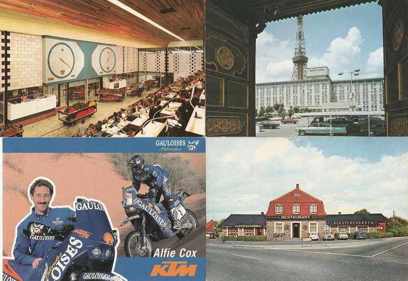 Postcards X 4 unused  mixed lot as scan a