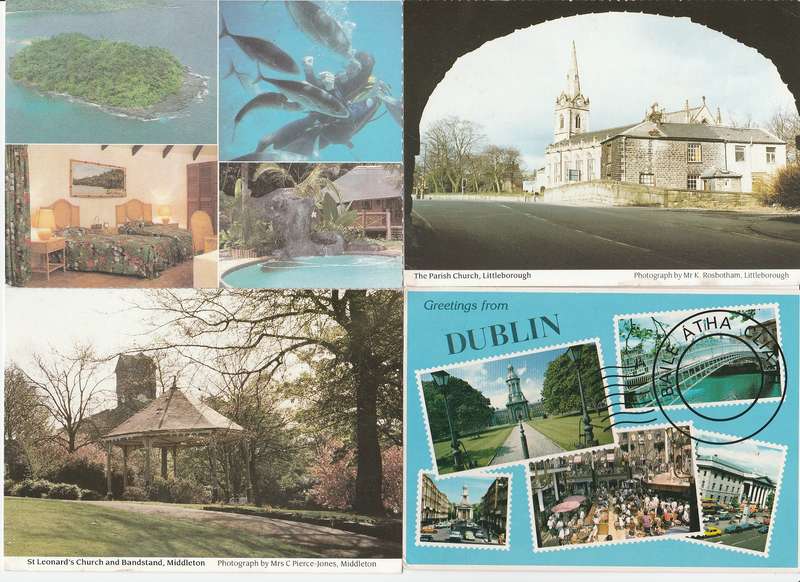 Postcards Mixed lot of 24 used  all shown on scans A