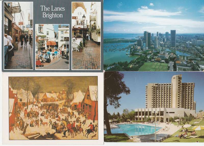 Postcards Mixed lot of 24 used  all shown on scans A