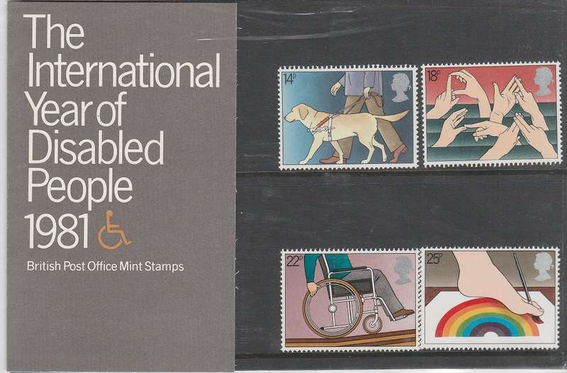 Great Britain Presentation Pack "International year of the disabled" as scan
