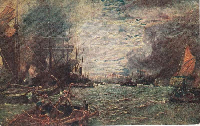 Great Britain "London County Council Reward Card" Pool of London unused as scans