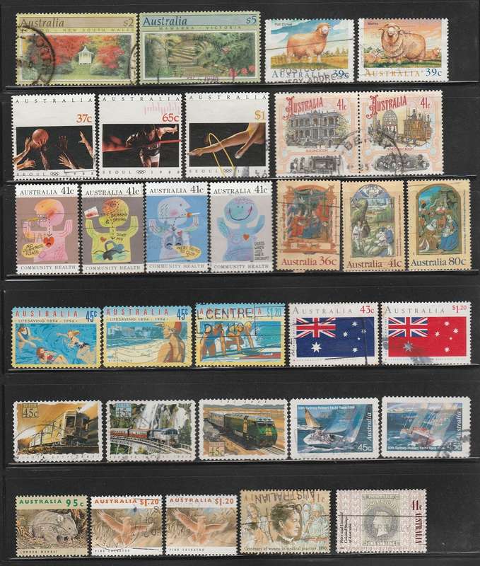 Australia good used lot of 31 stamps as scan B