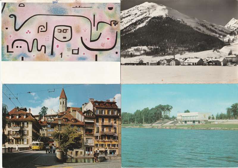 Post Cards X 4 used mixed lot as scans AB
