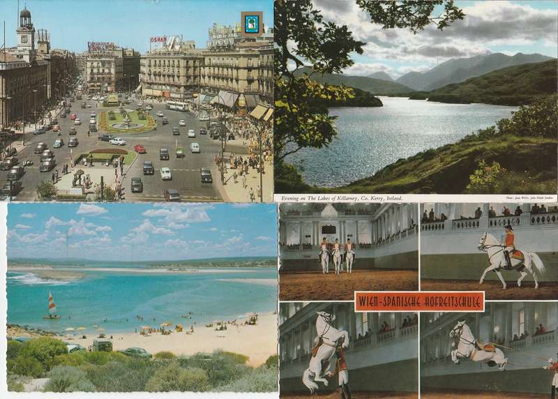 Post Cards X 4 used Mixed lot as scans ac