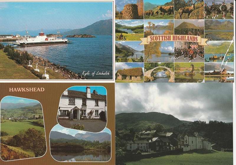 Post Cards X 4 unused as scan AK