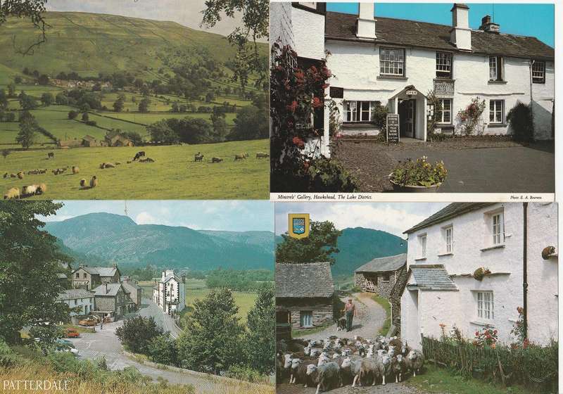 Post Cards X 4 unused as scan BC