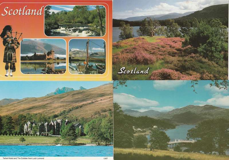Post Cards X 4 unused as scan BF