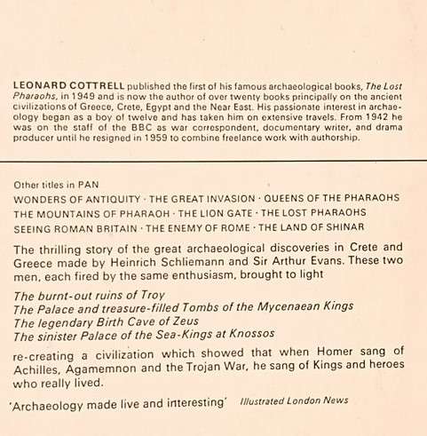 The Bull of Minos - Leonard Cottrell - Softcover - 221 pages