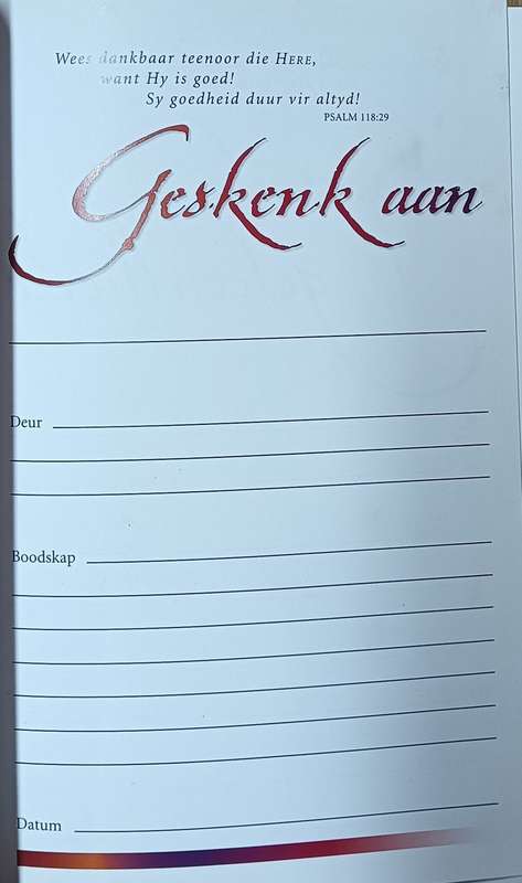 Die Bybel - Nuwe Lewende Vertaling - Hardcover