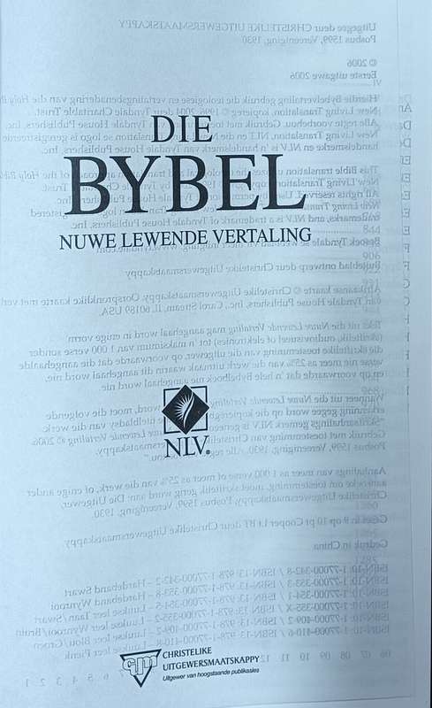 Die Bybel - Nuwe Lewende Vertaling - Hardcover