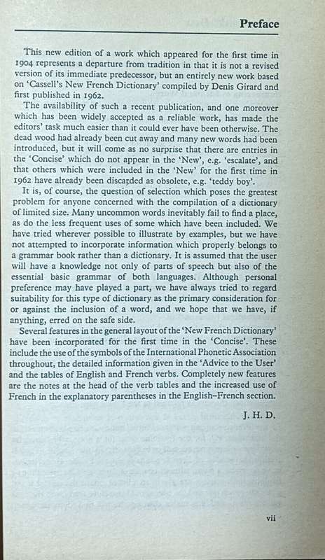Cassell's French Dictionary - Softcover