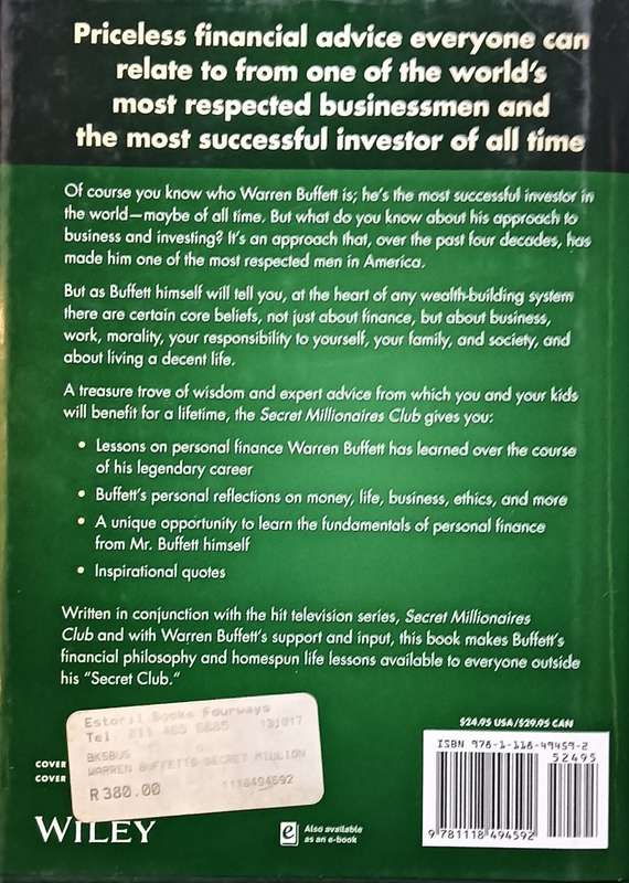 Secret Millionaires Club - Warren Buffett's 26 Secrets to Success in the Business of Life -Hardcover
